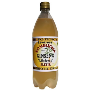 lewtress ginseng kombucha tea probiotic health drink 2 x 1 litre bottles